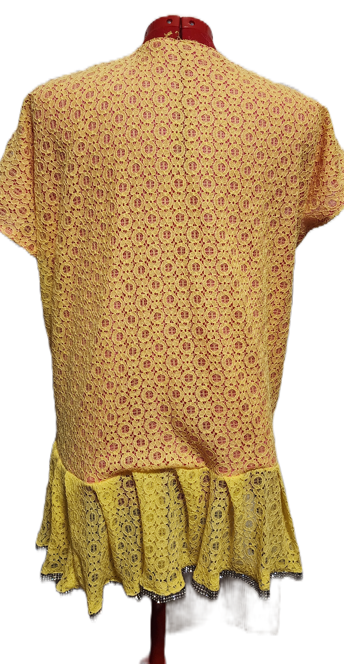 Rhinestones and lace